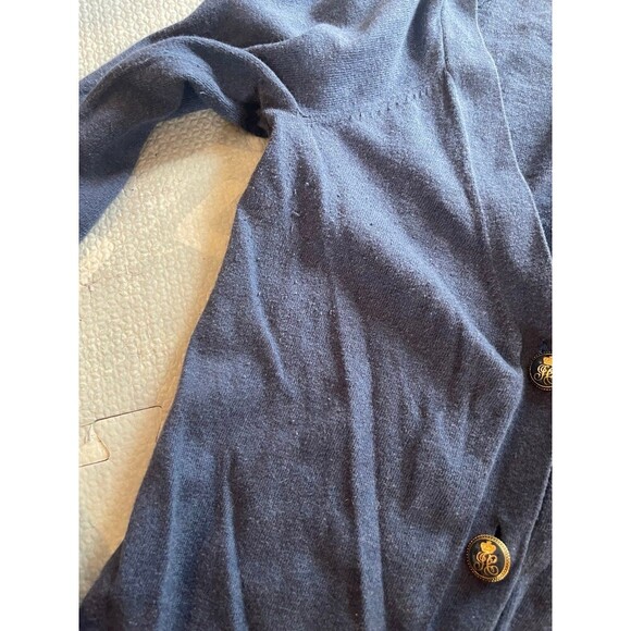Navy Juicy Couture Button Up Cardigan Small - Picture 6 of 9